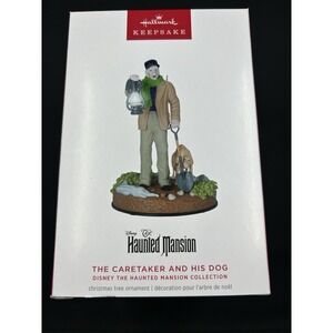 2024 Hallmark Keepsake Ornament The Caretaker And His Dog Disney Haunted Mansion